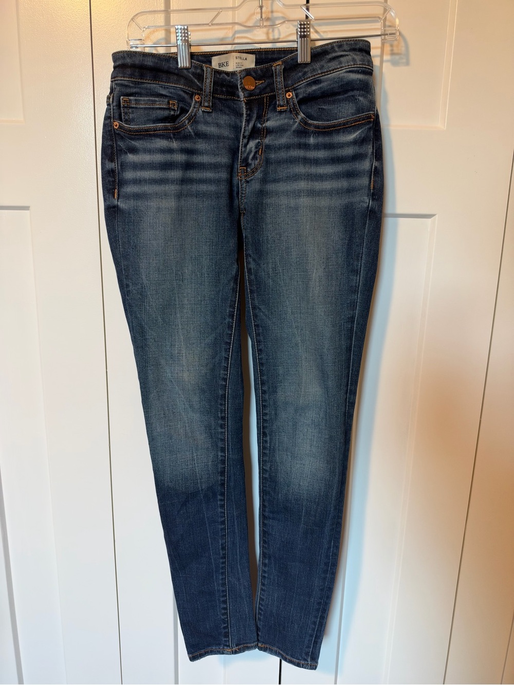 BKE Women's Medium-Dark Blue Skinny Jeans